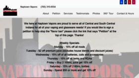 What Naptownvapors.com website looked like in 2020 (3 years ago)
