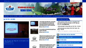 What Ninhbinh.edu.vn website looked like in 2020 (4 years ago)