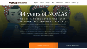 What Nomas.org website looked like in 2020 (3 years ago)