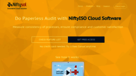 What Niftysol.com website looked like in 2020 (3 years ago)