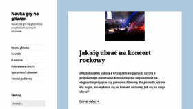 What Nauka-gry-na-gitarze.pl website looked like in 2020 (3 years ago)