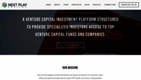 What Nextplaycapital.com website looked like in 2020 (3 years ago)