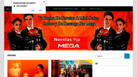 What Novelas.pormega.com website looked like in 2020 (3 years ago)