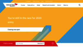 What Napier.ac.uk website looked like in 2020 (3 years ago)