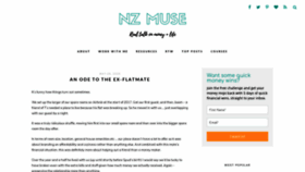 What Nzmuse.com website looked like in 2020 (3 years ago)