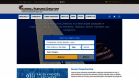 What Nationalresourcedirectory.gov website looked like in 2020 (3 years ago)