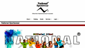 What Nationalsportswear.com website looked like in 2020 (3 years ago)