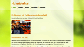 What Naturfeinkost-remscheid.de website looked like in 2020 (3 years ago)