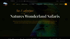 What Natureswonderlandsafaris.com website looked like in 2020 (3 years ago)