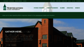 What Nsuok.edu website looked like in 2020 (3 years ago)