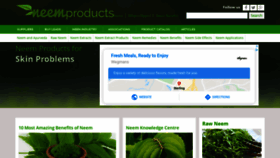What Neem-products.com website looked like in 2020 (3 years ago)