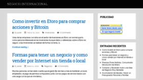 What Negocio-internacional.net website looked like in 2020 (3 years ago)