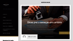 What Negociosdojapao.com.br website looked like in 2020 (5 years ago)
