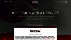 What Nescafe.co.uk website looked like in 2020 (3 years ago)