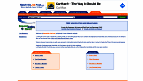 What Nashvillejobpost.com website looked like in 2020 (3 years ago)