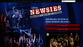 What Newsiesthemusical.com website looked like in 2020 (3 years ago)