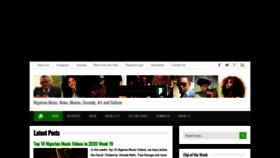 What Nigerianentertainment.com website looked like in 2020 (3 years ago)