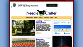 What Needlecrafter.com website looked like in 2020 (3 years ago)