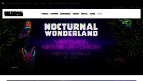 What Nocturnalfestival.com website looked like in 2020 (3 years ago)
