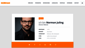 What Norman-juling.de website looked like in 2020 (3 years ago)