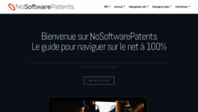 What Nosoftwarepatents.com website looked like in 2020 (3 years ago)