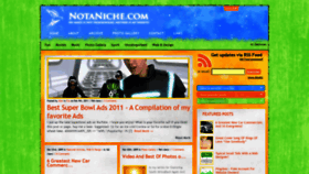 What Notaniche.com website looked like in 2020 (3 years ago)
