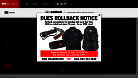 What Nra.com website looked like in 2020 (3 years ago)