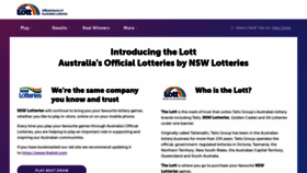 What Nswlotteries.com.au website looked like in 2020 (3 years ago)
