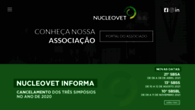 What Nucleovet.com.br website looked like in 2020 (5 years ago)