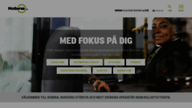 What Nobina.se website looked like in 2020 (3 years ago)