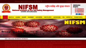 What Nifsm.in website looked like in 2020 (3 years ago)
