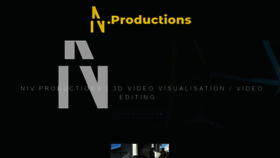 What Niv.productions website looked like in 2020 (3 years ago)