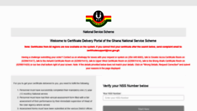 What Nsscertificate.com website looked like in 2020 (3 years ago)