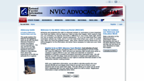 What Nvicadvocacy.org website looked like in 2020 (3 years ago)