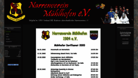 What Narrenverein-muehlhofen.de website looked like in 2020 (3 years ago)