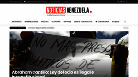 What Noticiasvenezuela.net website looked like in 2020 (3 years ago)
