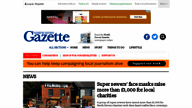 What Northdevongazette.co.uk website looked like in 2020 (3 years ago)