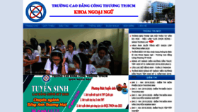 What Ngoaingu.hitu.edu.vn website looked like in 2020 (3 years ago)