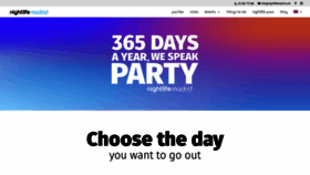 What Nightlifemadrid.com website looked like in 2020 (3 years ago)