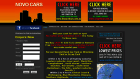 What Novocars.com.au website looked like in 2020 (3 years ago)