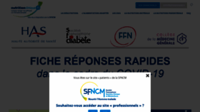 What Nutritionclinique.fr website looked like in 2020 (3 years ago)