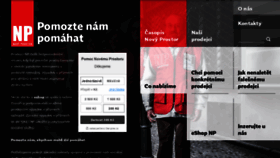 What Novyprostor.cz website looked like in 2020 (3 years ago)