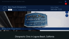 What Nicetouchchiropractic.com website looked like in 2020 (3 years ago)