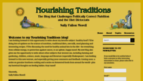 What Nourishingtraditions.com website looked like in 2020 (3 years ago)