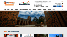 What Novotours.uz website looked like in 2020 (3 years ago)