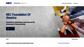 What Necfoundation.org website looked like in 2020 (3 years ago)