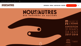 What Nousetlesautres.museedelhomme.fr website looked like in 2020 (3 years ago)