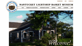 What Nantucketlightshipbasketmuseum.org website looked like in 2020 (3 years ago)