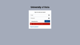 What Num.univ-msila.dz website looked like in 2020 (3 years ago)