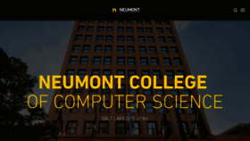 What Neumont.edu website looked like in 2020 (3 years ago)